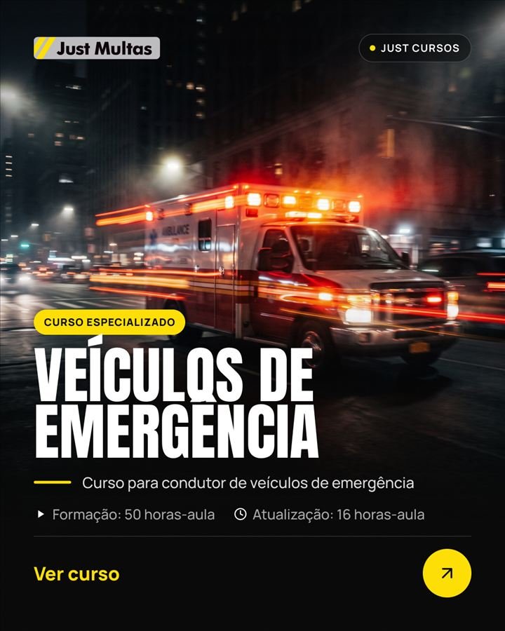 Curso Condutor de Veículos de Emergência